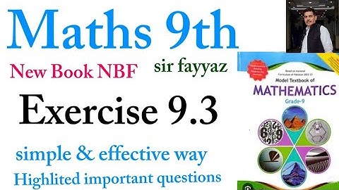 Maths class 9th | chapter 9 | Exercise 9.3 | Geometry and polygon | NBF | ex 9.3 | sir fayyaz