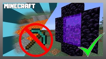 Nether Update | How to Make Portal Without Diamond Pickaxe! 1.16.4 Minecraft