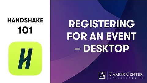 Handshake 101: How to Register for an Event (Desktop)
