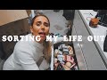 ORGANISING MY BEAUTY STORAGE + CLOSET | SORTING MY LIFE OUT | Hello October