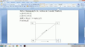 Solver for Double Integration in SCILAB Software