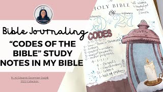 “The Bible Codes” | Bible Study Notes in My Bible | Bible Journaling | Journal with Me