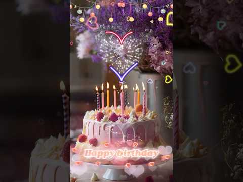 Happy birthday to you song 💖 Heart firecrackers birthday #happybirthday #birthdaycake #birthdaysong