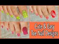 Cute and easy toe nail designs || foot nail art ||ND|| Nail Delights 💅