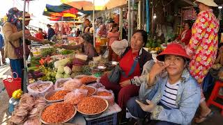 Amazing inside Cambodia Country and Community Market | Real Daily Life Activity of Local Village