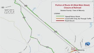West Main Street to partially close for rail repair work