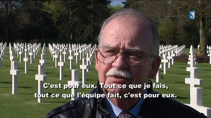 Daniel Neese, intendant cimetire Colleville-sur-M...