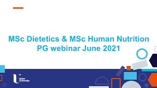 MSc Dietetics u0026 MSc Human Nutrition