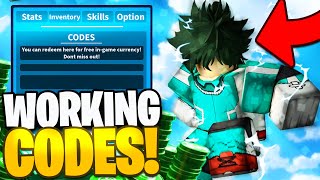 ALL *NEW* WORKING MY HERO MANIA CODES 2021 AUGUST | ROBLOX MY HERO MANIA CODES 2021