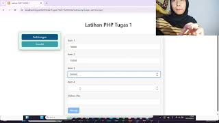 Latihan Dasar PHP 1 "Aplikasi Perhitungan Item Belanja dan Aplikasi Konversi Nilai"