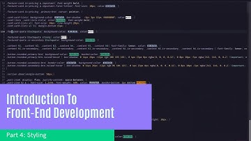 Introduction to front-end development, Part 4