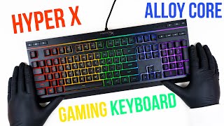 HyperX Alloy Core RGB Gaming Keyboard Unboxing + Gameplay