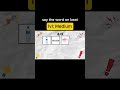 Say the Word on Beat (medium difficulty) #games #shorts