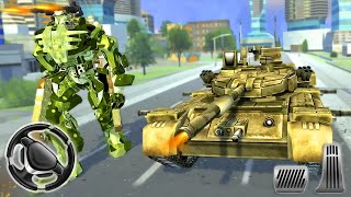 US Army Tank Robot Transformation - Robot Tank Driving Games | Android Gameplay #shorts screenshot 2