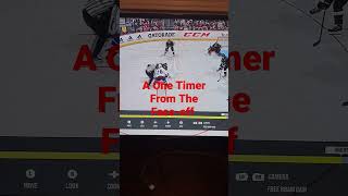 A One Timer From The Face-Off