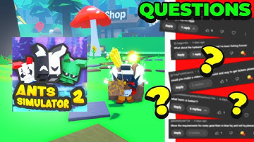Answering YOUR Questions About Ant Simulator 2! (BEESWARM COPY)
