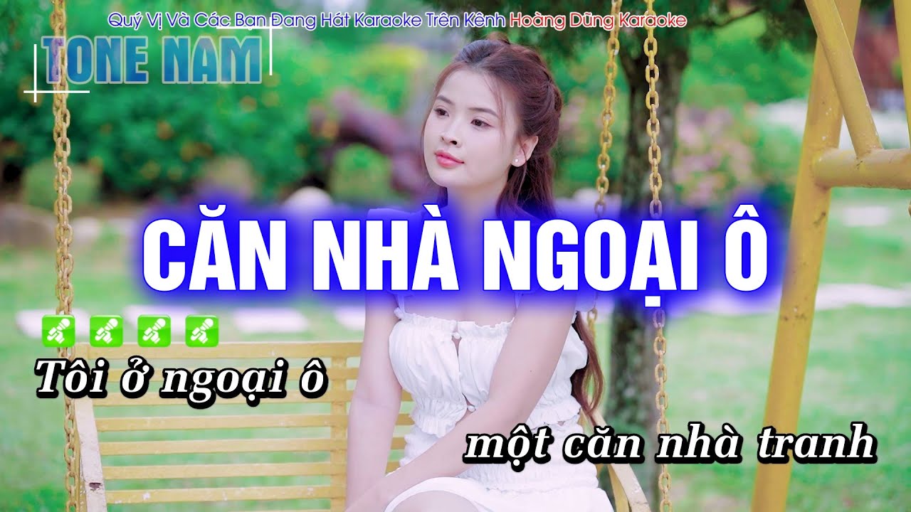 Căn Nhà Ngoại Ô Karaoke Tone Nam - Beat Rumba Phối Mới Cực Hay - Hoàng Dũng Karaoke auf YouTube ansehen