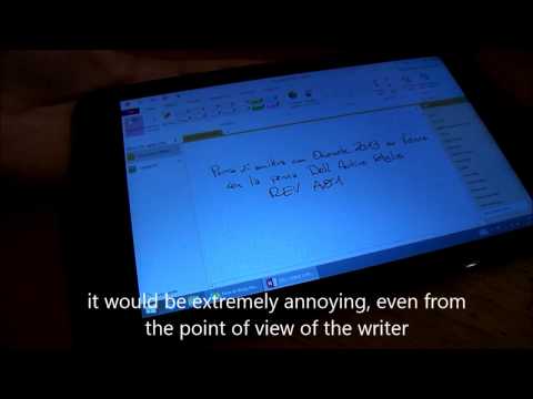 Test della penna Dell Active Stylus  REV A01   ITA SUB ENG 
