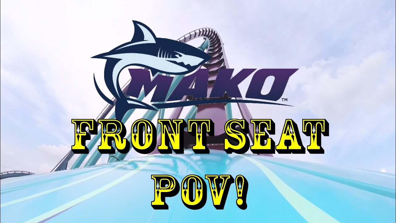 Mako Roller Coaster Front Seat POV At SeaWorld Orlando!!! HD, Best