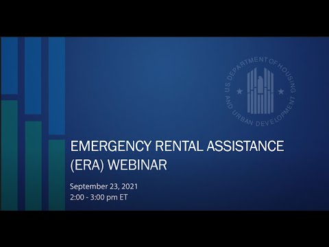 HUD & Treasury Emergency Rental Assistance Webinar