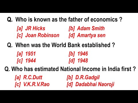 economics mcq for competitive exams | economics gk questions