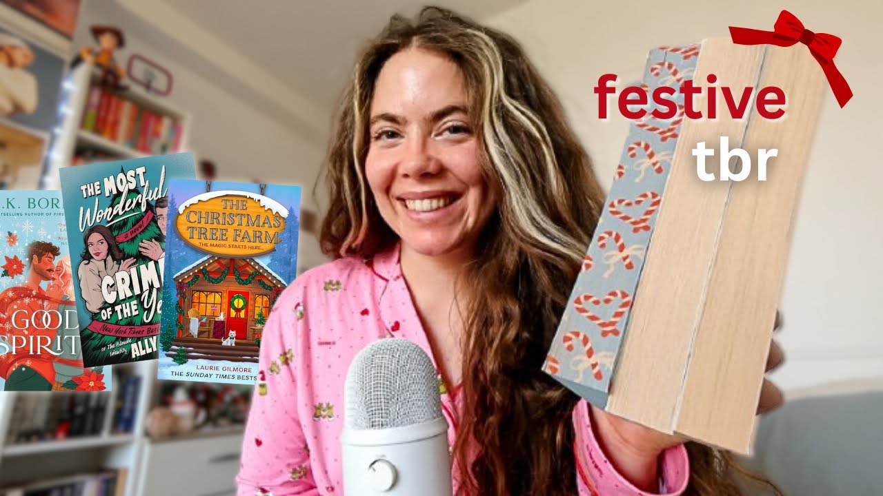 ASMR 6 праздничных книг в моей декабрьской подборке 📚🎄🎅🏼 *ДЕНЬ КНИЖНЫХ МАСОК 1*