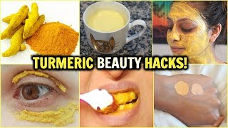 6 BEAUTY USES FOR TURMERIC│Glowing Skin, Whiten Teeth, Turmeric Tea, Tinted Foundation, Weight Loss