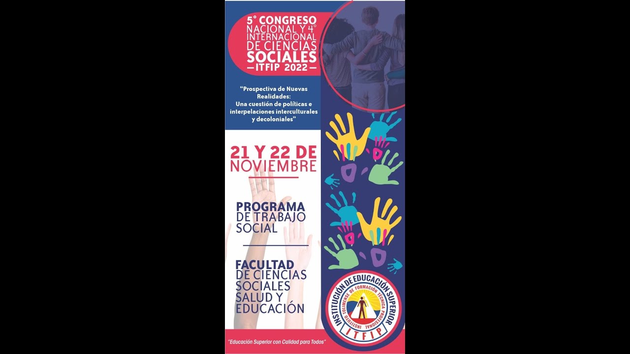 V CONGRESO NACIONAL Y IV INTERNACIONAL DE CIENCIAS SOCIALES - ITFIP ...