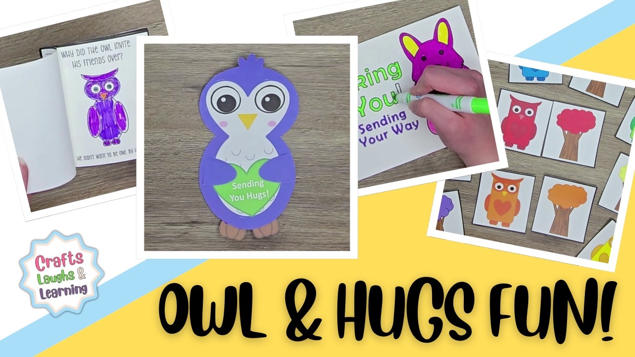 🦉 Owl Puzzles, Coloring Books & Printable Crafts