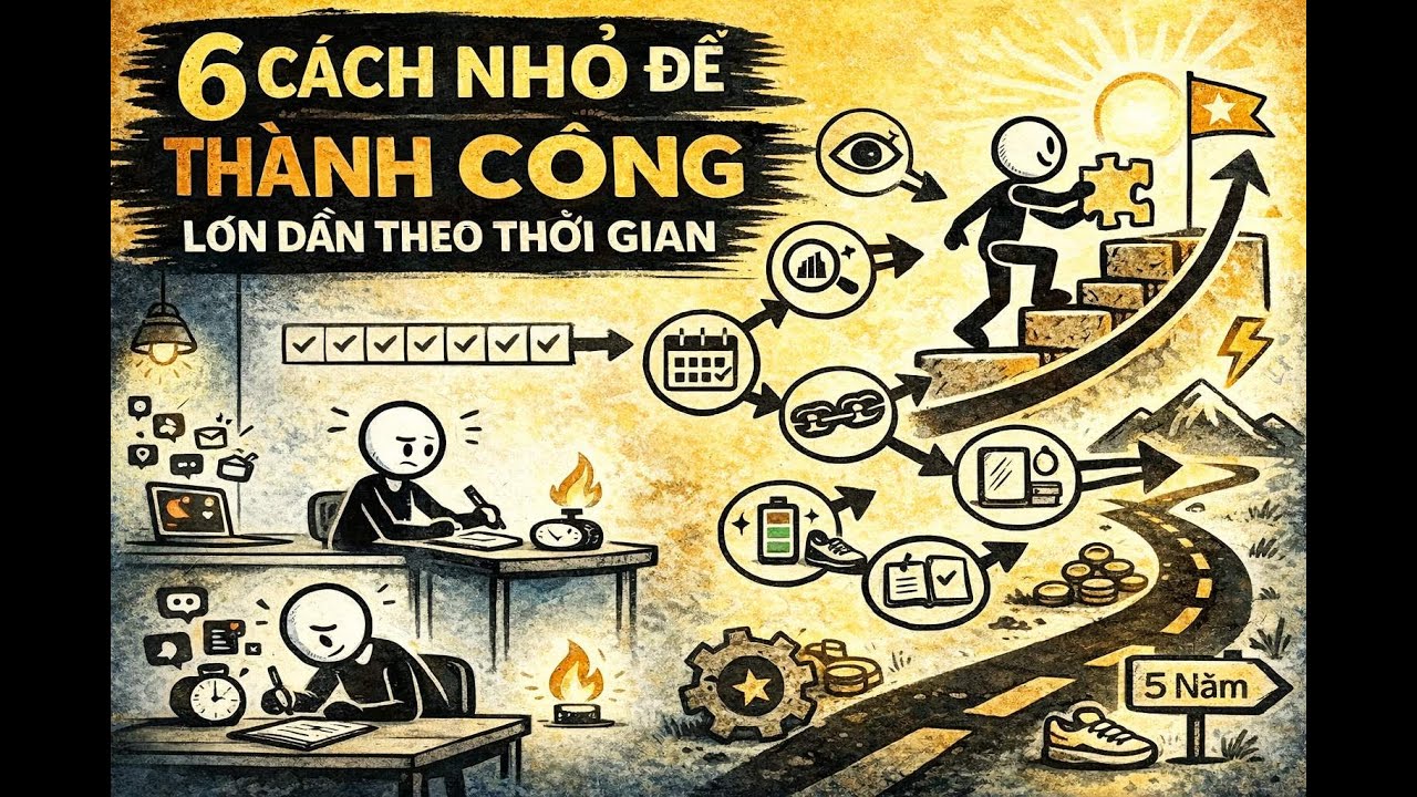 6 Cách Nhỏ Để Thành Công Lớn Dần Theo Thời Gian Nhưng Ít Ngưới Biết Đến | Tư Duy Mới