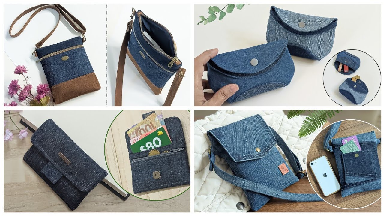 4  Old Jeans Ideas | DIY Denim Bags and Purses | Compilation | Upcycle Crafts