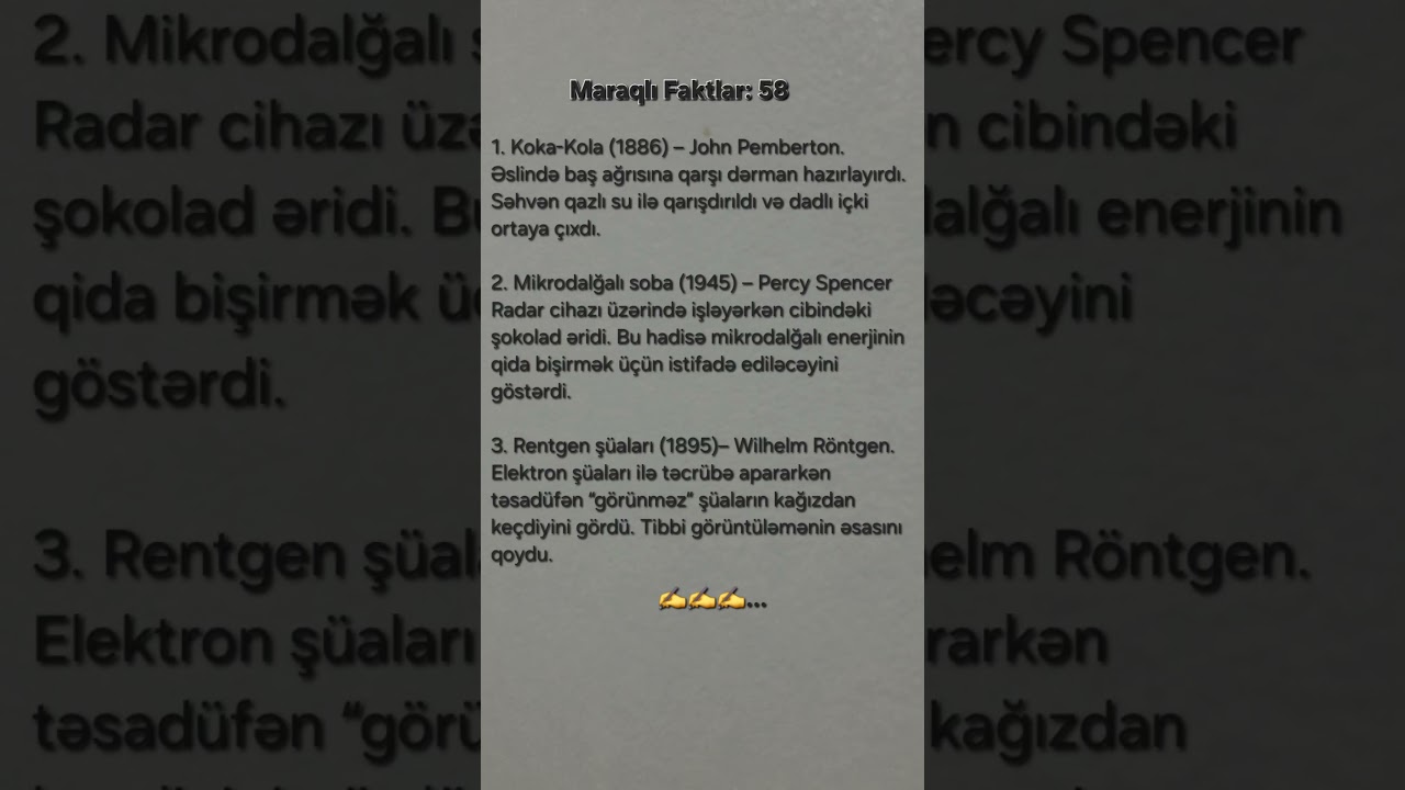 Maraqlı faktlar 58