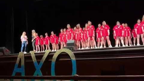 Chi Omega Virginia Tech  Alpha Chi Mock Rock 2019