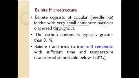 TTT DIAGRAM (PART 3) : PRODUCT OF COOLING  AUSTENITE (BAINITE)