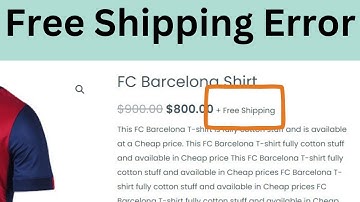 Fixing +Free Shipping Error on E-WooCommerce: Step-by-Step Guide