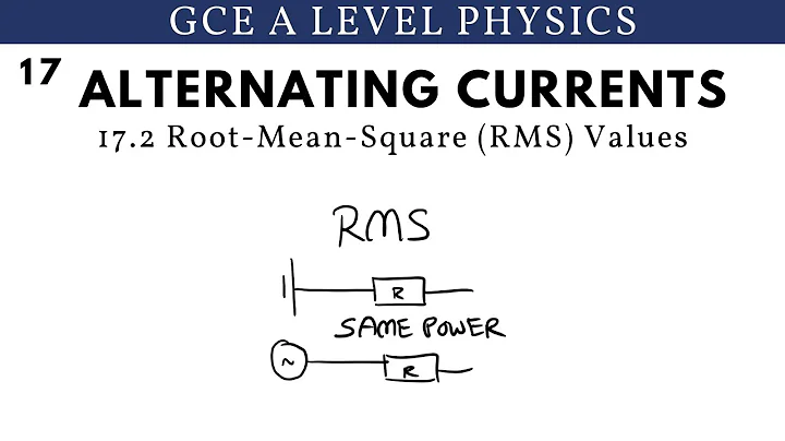 GCE A Level Physics | Root Mean Square RMS Values (Alternating Currents Chapter)