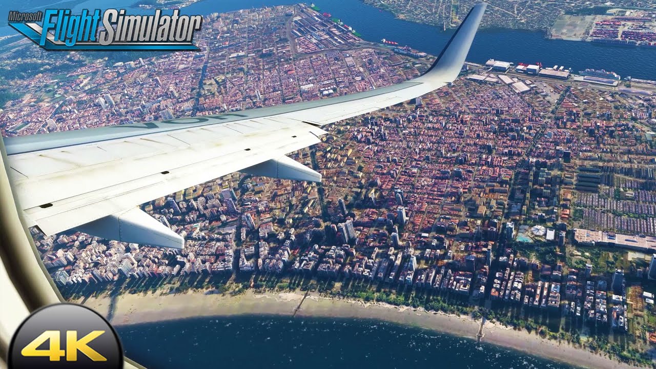 [ULTRA 4K] BOEING 737 DA VARIG DECOLANDO DA BASE AEREA DE SANTOS [SBST] | FLIGHT SIMULATOR 2020