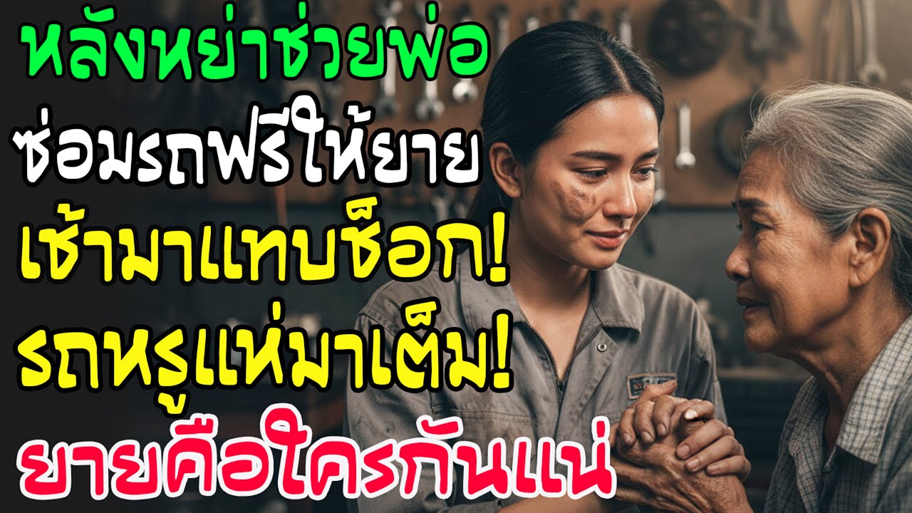 หลังหย่ากลับมาช่วยอู่พ่อ ซ่อมรถให้ยายฟรี วันต่อมาตกใจหนัก รถหรูจอดเต็มหน้าอู่!