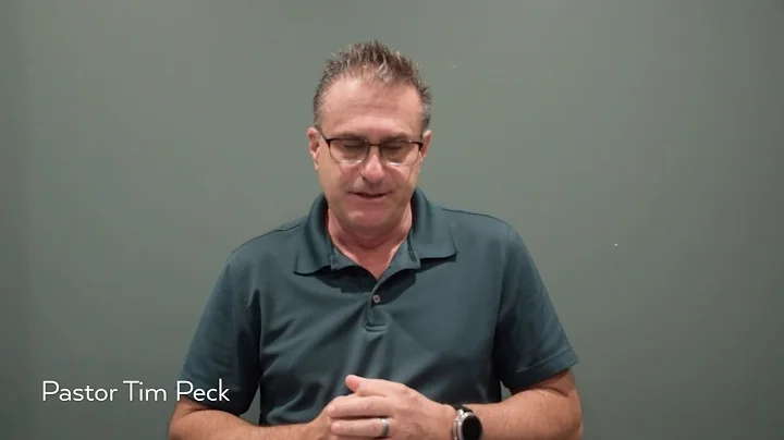A Message from Pastor Tim Peck