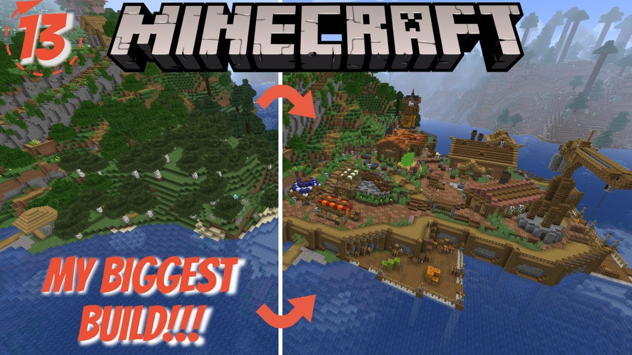 I BUILT AN ENTIRE VILLAGE IN SURVIVAL MINECRAFT - 1.19 MINECRAFT LET'S ...