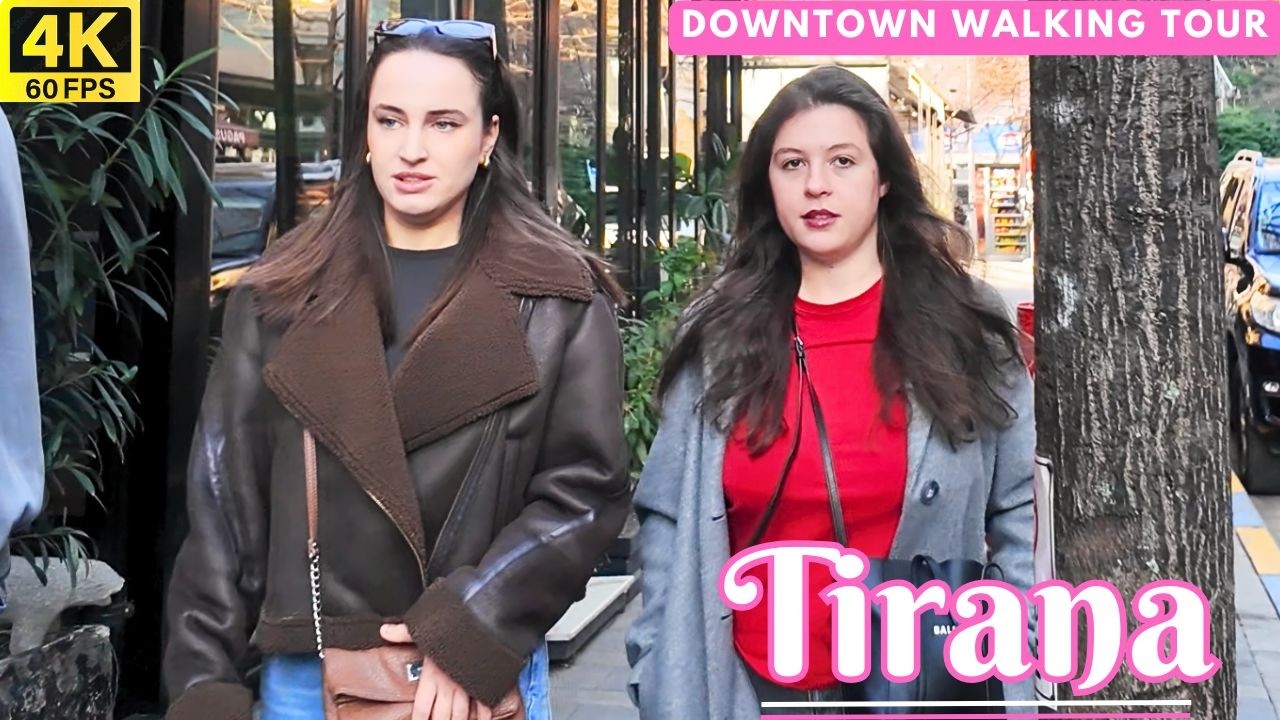 Tirana DownTown Deep Alley Walking Tour  🇦🇱 Street Walking Tour in 4K HDR  | 4K Albania 60fps