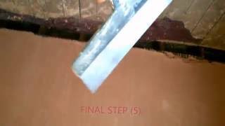 5 steps to master plastering  (This worked for me.)