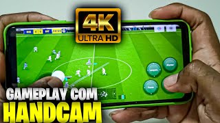 Gameplay HANDCAM 4K no eFootball 2024 MOBILE