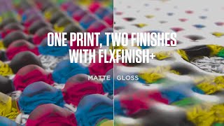 FLXfinish+ : One Click, Two Finishes, One Print