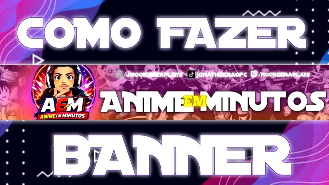 COMO FAZER UM BANNER PARA CANAL DO YOUTUBE - TUTORIAL SIMPLES! - YouTube