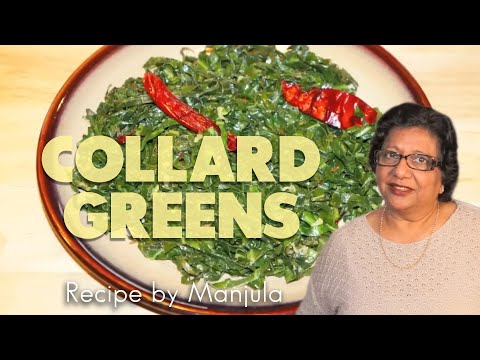 Stir Fry Collard Greens Recipe By Manjula Vegetarian Gourmet Cooking-11-08-2015