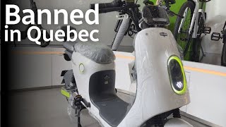 Before you buy a moped, you'll have to check if it's allowed in Quebec