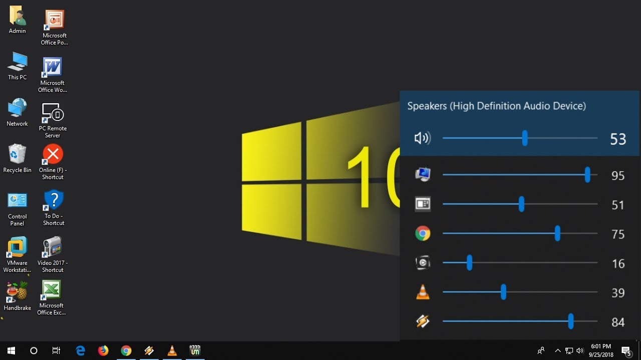 Individual Apps Volume Control for Windows 10/8/7
