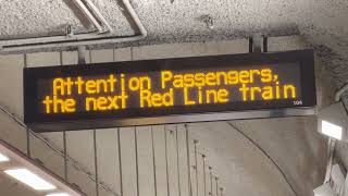 (MBTA) Red Line Ashmont Train Branch Announcement & Arriving at Park Street Station [4/17/22]