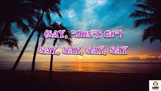 TAYLOR SWIFT - SAY DON'T GO (Taylor's Version)(from the Vault)(Lyric Video)